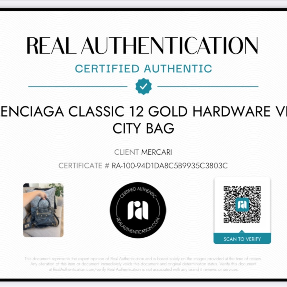 Balenciaga Classic 12 Gold Hardware Gray Velo City Bag - Picture 12 of 12